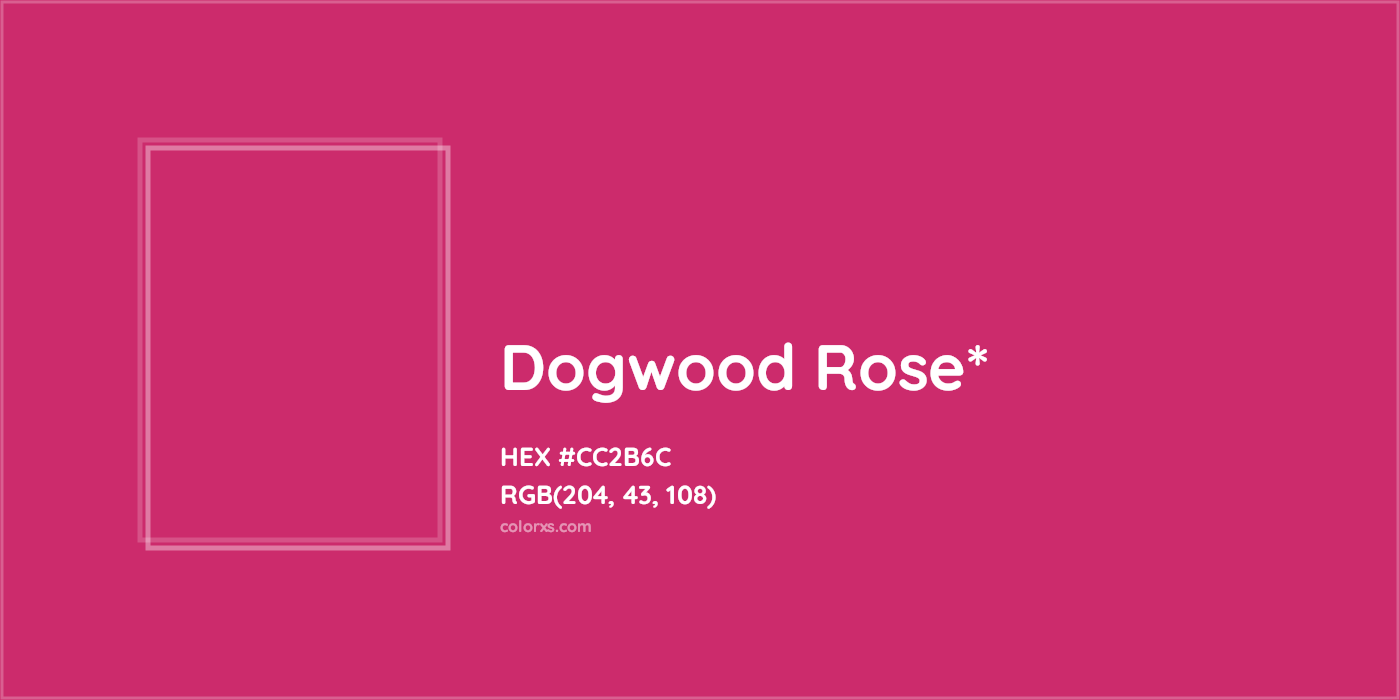 HEX #CC2B6C Color Name, Color Code, Palettes, Similar Paints, Images