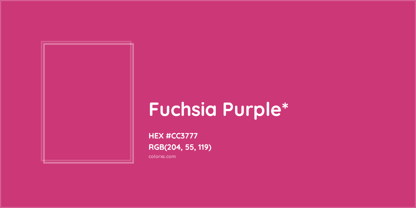 HEX #CC3777 Color Name, Color Code, Palettes, Similar Paints, Images