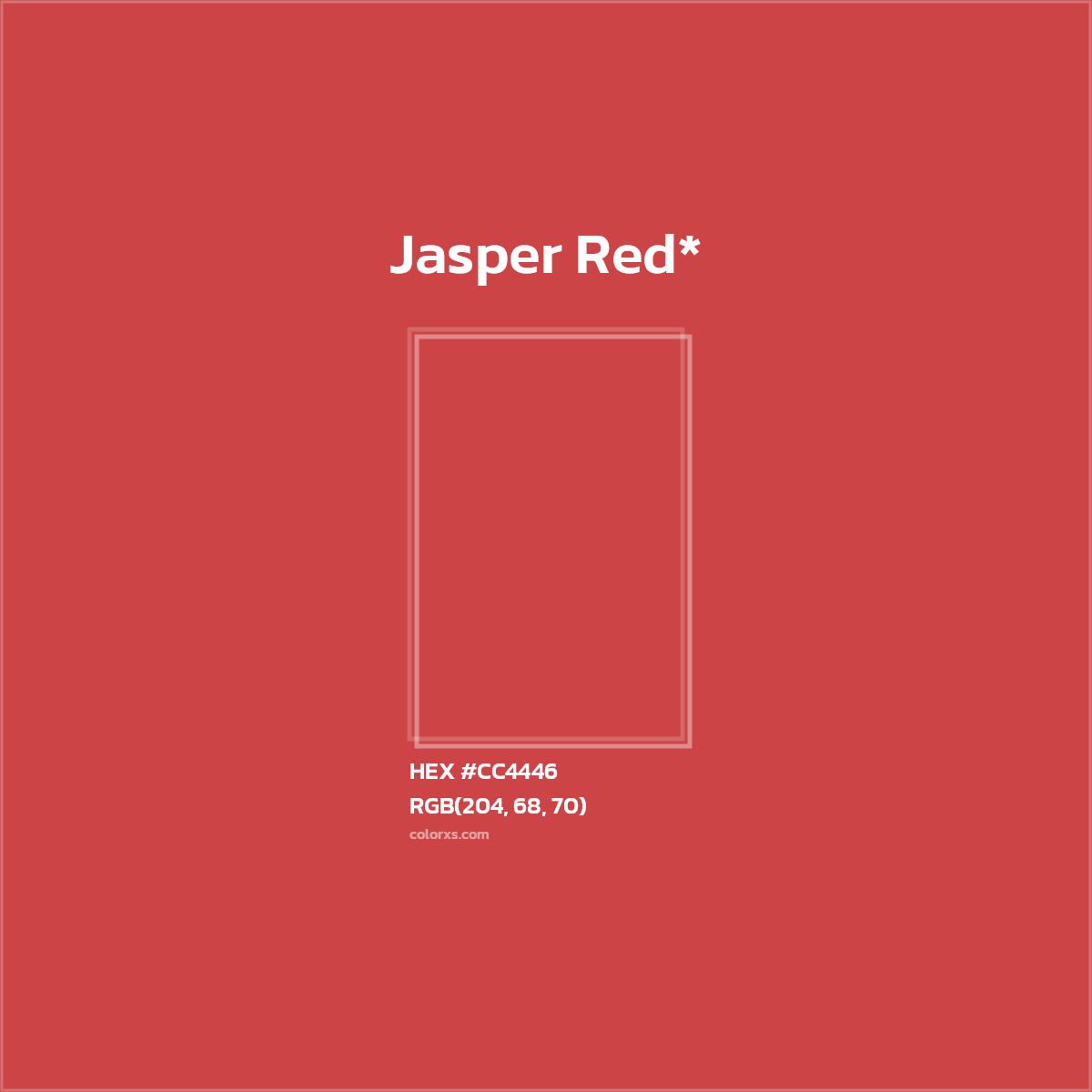 HEX #CC4446 Color Name, Color Code, Palettes, Similar Paints, Images