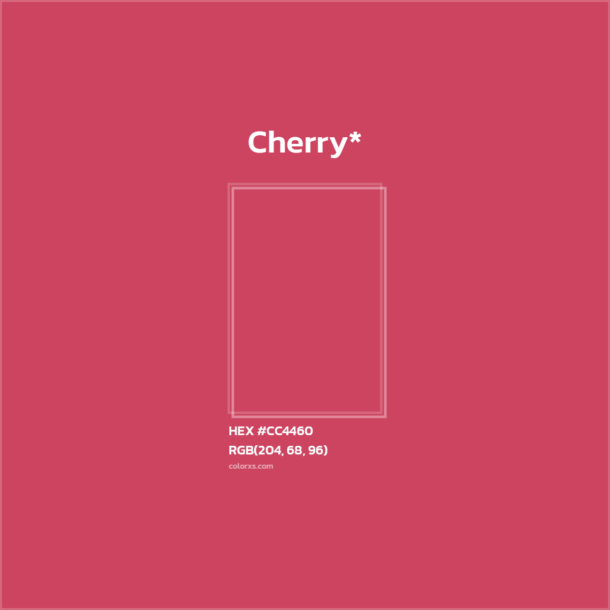 HEX #CC4460 Color Name, Color Code, Palettes, Similar Paints, Images