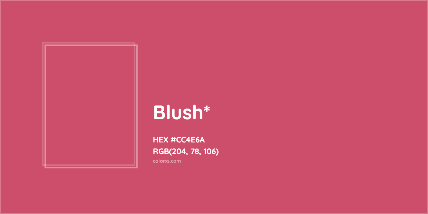 HEX #CC4E6A Color Name, Color Code, Palettes, Similar Paints, Images