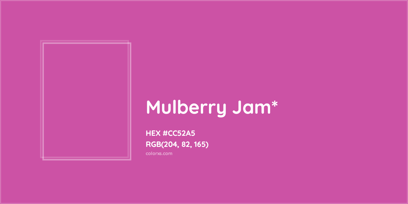 HEX #CC52A5 Color Name, Color Code, Palettes, Similar Paints, Images