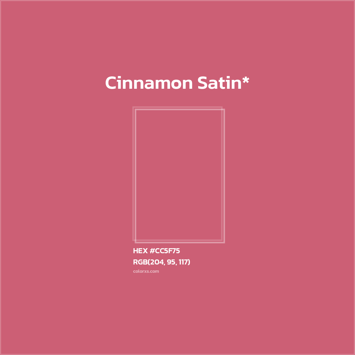 HEX #CC5F75 Color Name, Color Code, Palettes, Similar Paints, Images