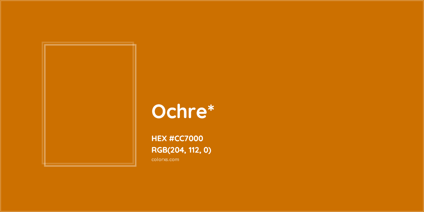 HEX #CC7000 Color Name, Color Code, Palettes, Similar Paints, Images