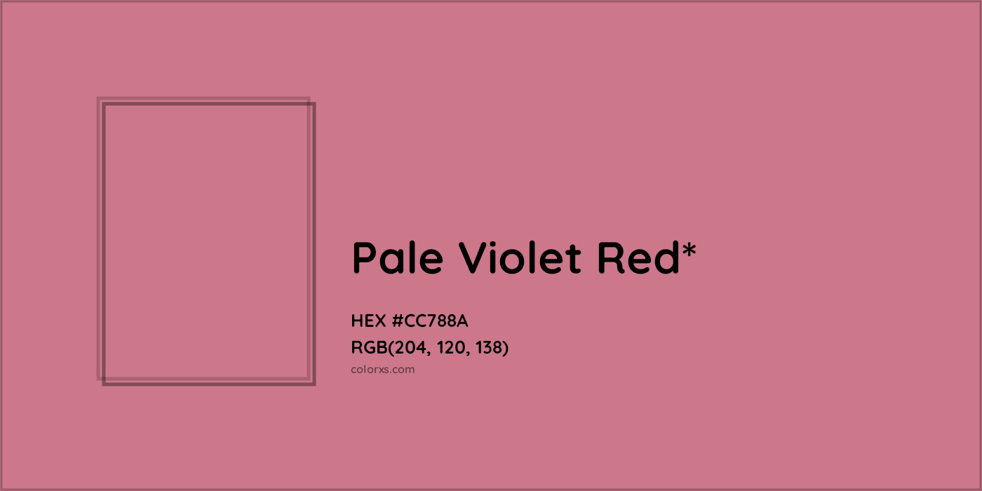 HEX #CC788A Color Name, Color Code, Palettes, Similar Paints, Images