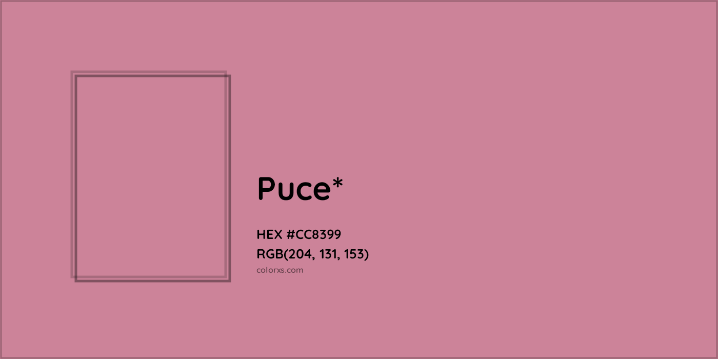 HEX #CC8399 Color Name, Color Code, Palettes, Similar Paints, Images