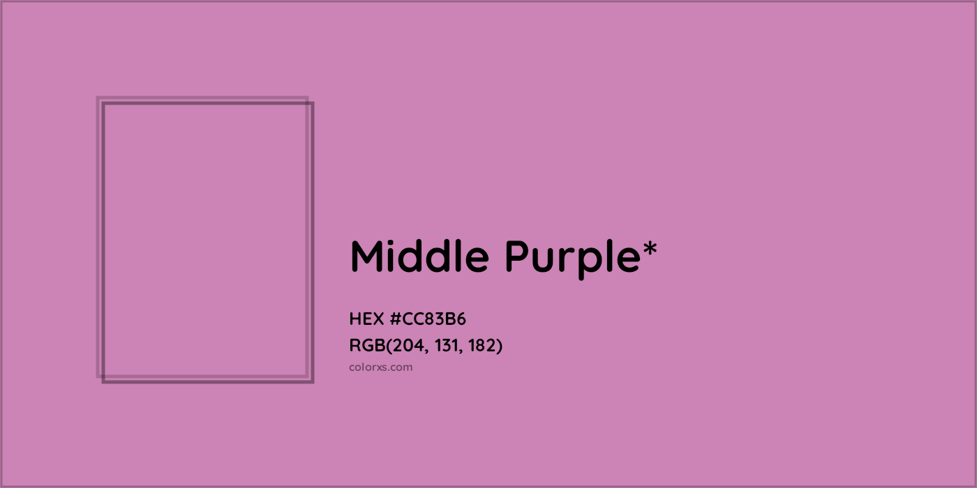 HEX #CC83B6 Color Name, Color Code, Palettes, Similar Paints, Images