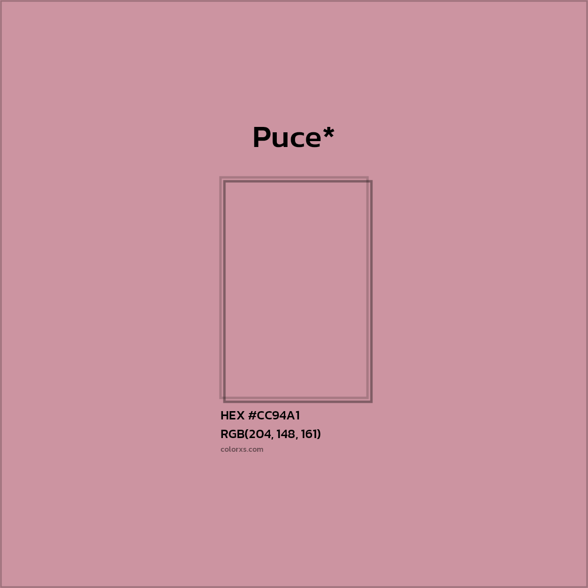 HEX #CC94A1 Color Name, Color Code, Palettes, Similar Paints, Images