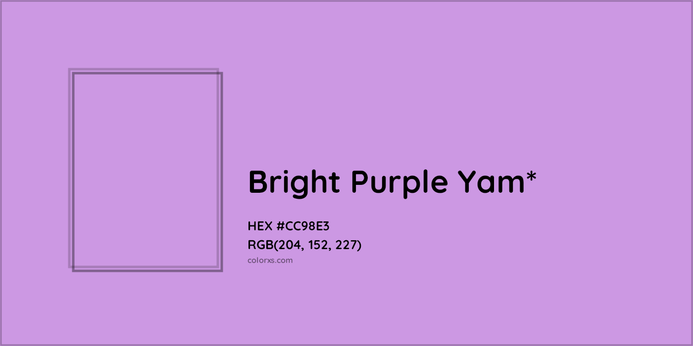 HEX #CC98E3 Color Name, Color Code, Palettes, Similar Paints, Images