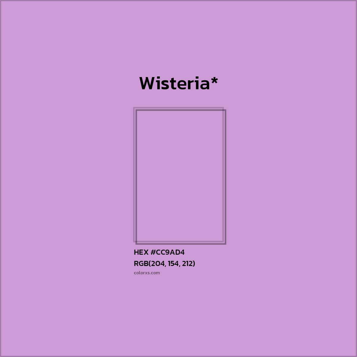 HEX #CC9AD4 Color Name, Color Code, Palettes, Similar Paints, Images