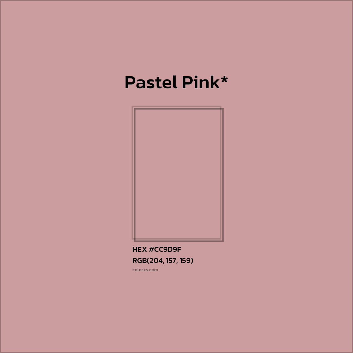 HEX #CC9D9F Color Name, Color Code, Palettes, Similar Paints, Images