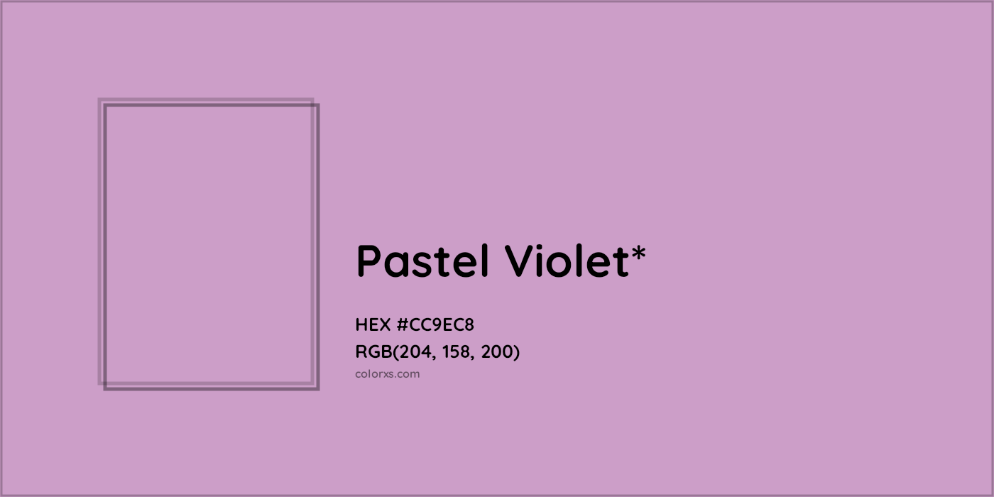HEX #CC9EC8 Color Name, Color Code, Palettes, Similar Paints, Images