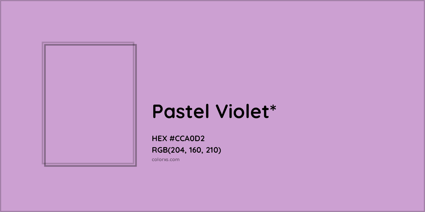 HEX #CCA0D2 Color Name, Color Code, Palettes, Similar Paints, Images