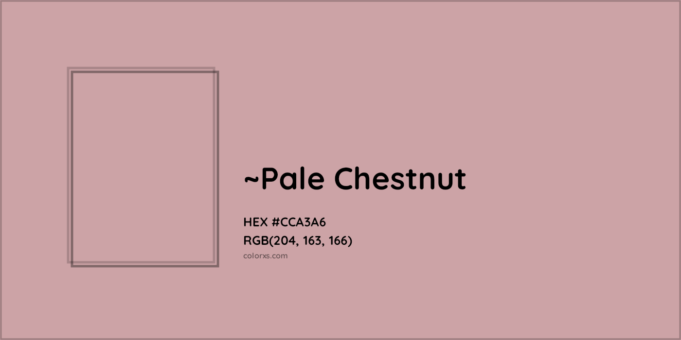 HEX #CCA3A6 Color Name, Color Code, Palettes, Similar Paints, Images