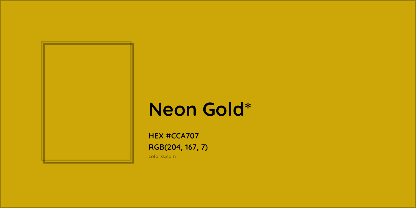 HEX #CCA707 Color Name, Color Code, Palettes, Similar Paints, Images