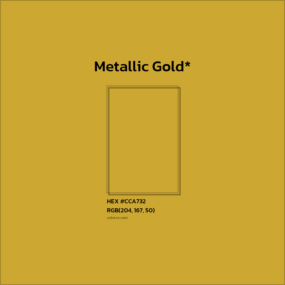 HEX #CCA732 Color Name, Color Code, Palettes, Similar Paints, Images