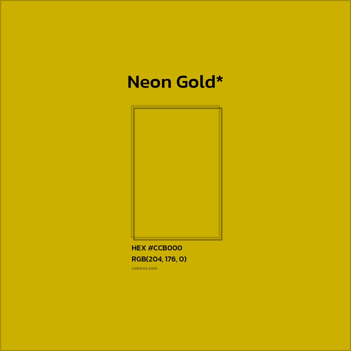 HEX #CCB000 Color Name, Color Code, Palettes, Similar Paints, Images