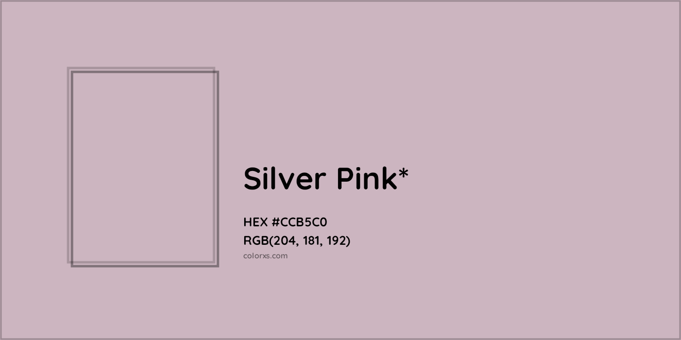 HEX #CCB5C0 Color Name, Color Code, Palettes, Similar Paints, Images