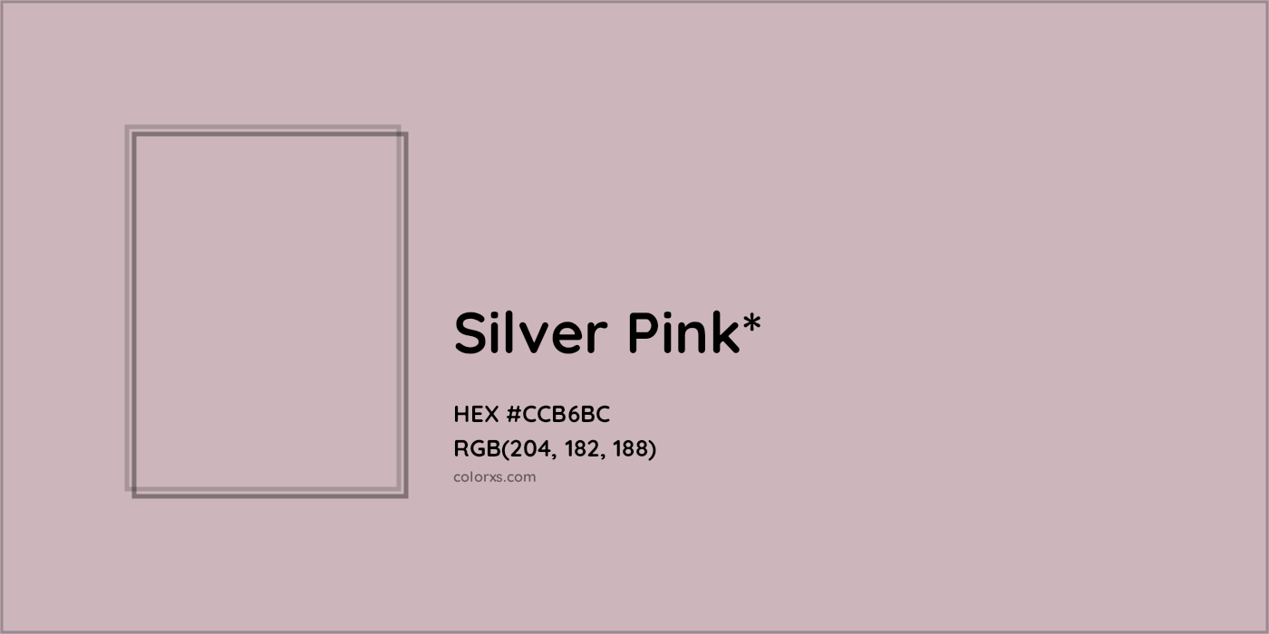HEX #CCB6BC Color Name, Color Code, Palettes, Similar Paints, Images