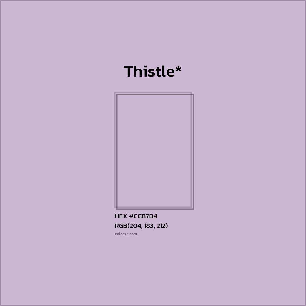 HEX #CCB7D4 Color Name, Color Code, Palettes, Similar Paints, Images