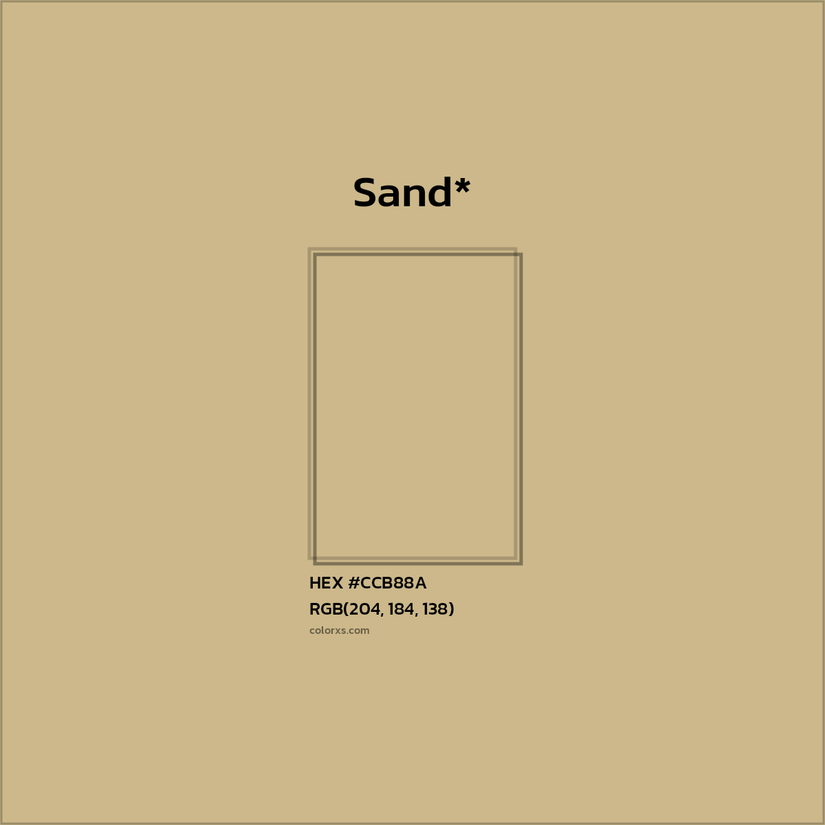 HEX #CCB88A Color Name, Color Code, Palettes, Similar Paints, Images