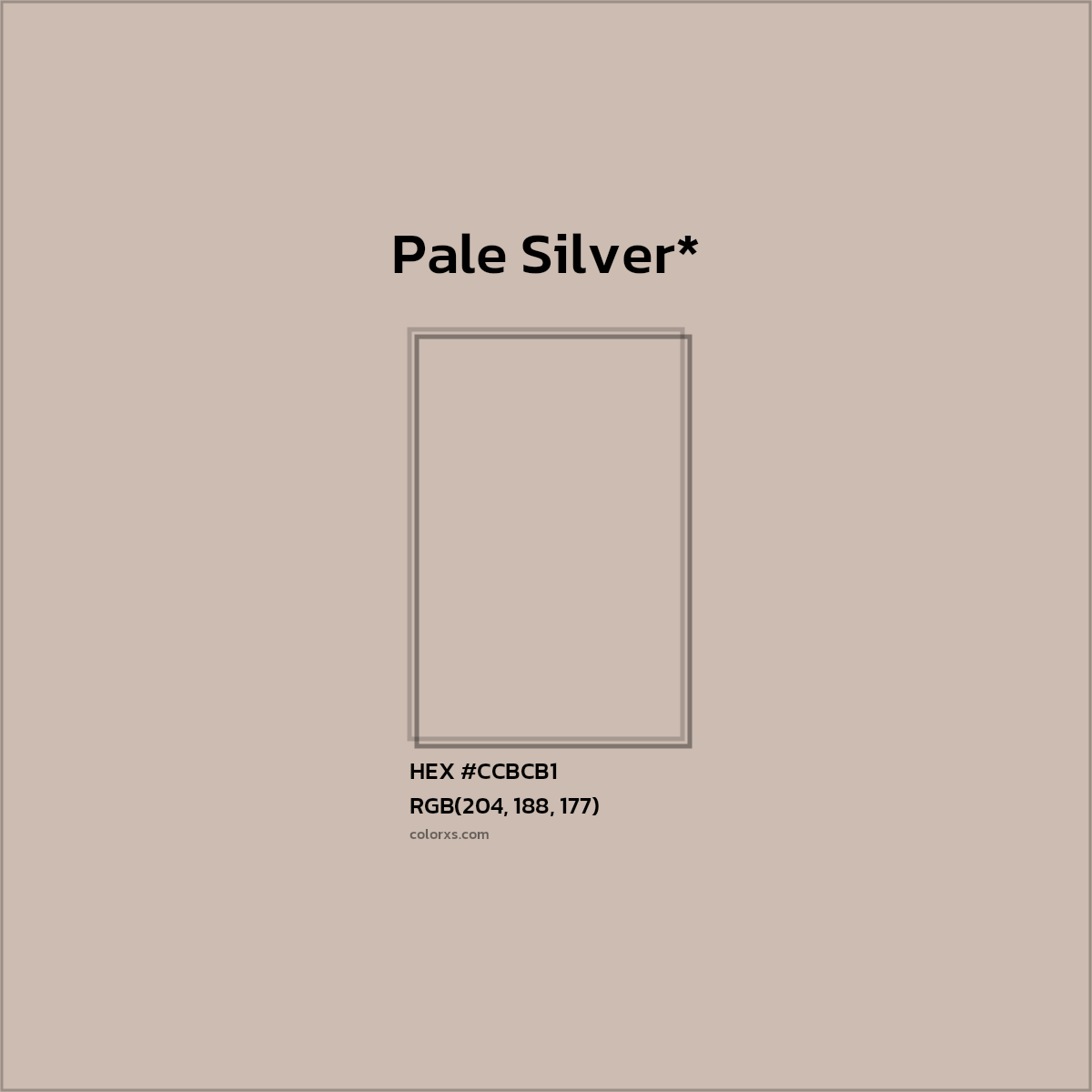 HEX #CCBCB1 Color Name, Color Code, Palettes, Similar Paints, Images