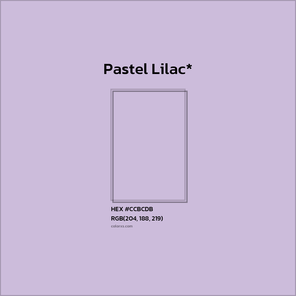 HEX #CCBCDB Color Name, Color Code, Palettes, Similar Paints, Images
