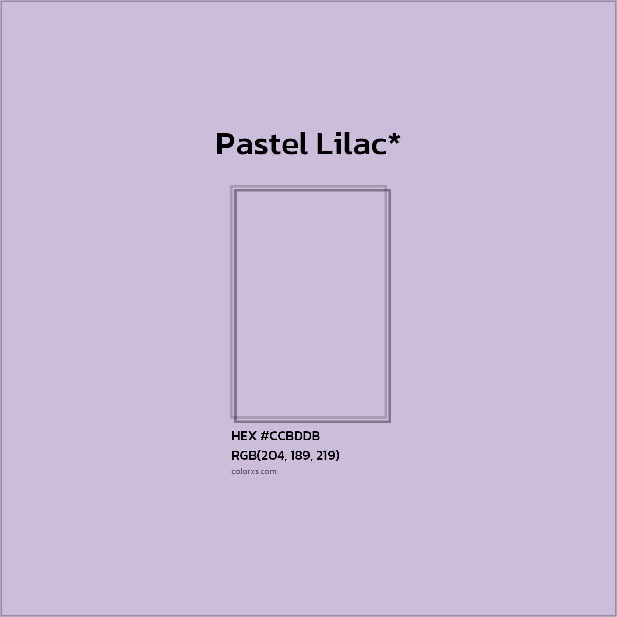 HEX #CCBDDB Color Name, Color Code, Palettes, Similar Paints, Images