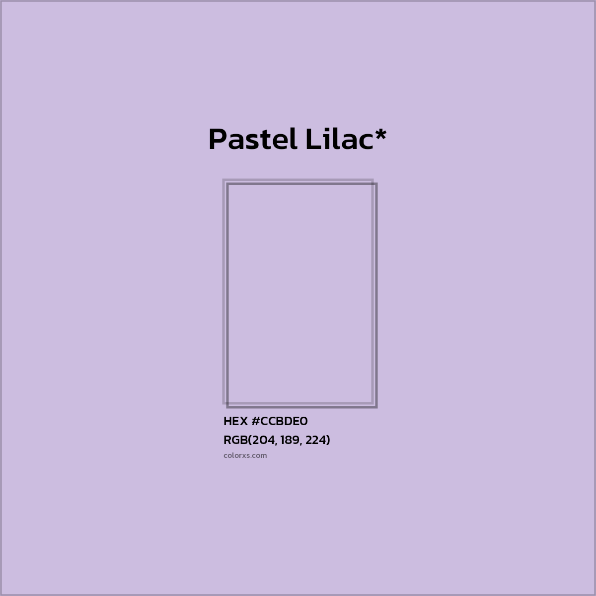 HEX #CCBDE0 Color Name, Color Code, Palettes, Similar Paints, Images