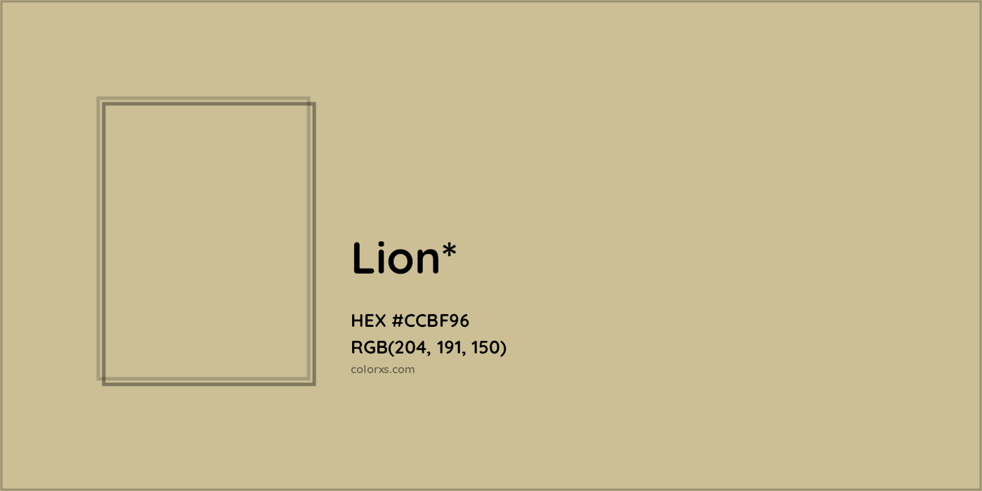 HEX #CCBF96 Color Name, Color Code, Palettes, Similar Paints, Images