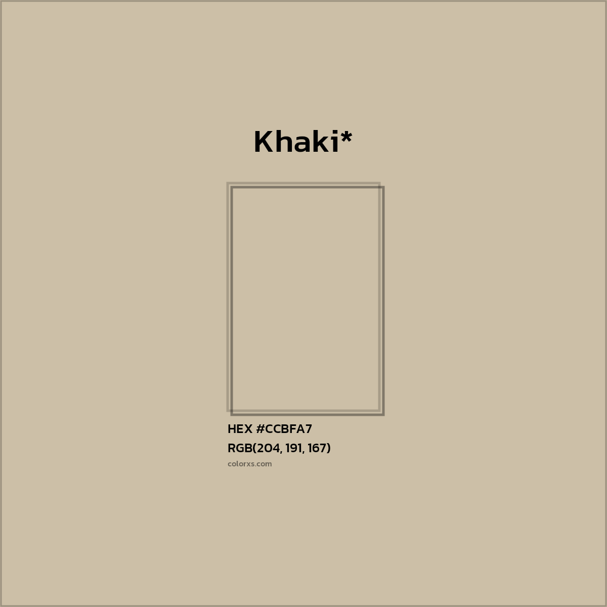 HEX #CCBFA7 Color Name, Color Code, Palettes, Similar Paints, Images