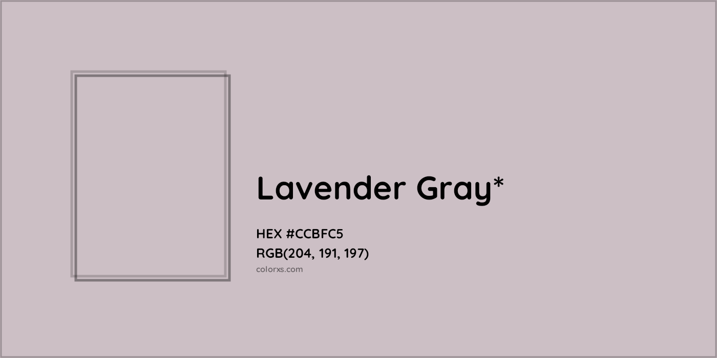HEX #CCBFC5 Color Name, Color Code, Palettes, Similar Paints, Images