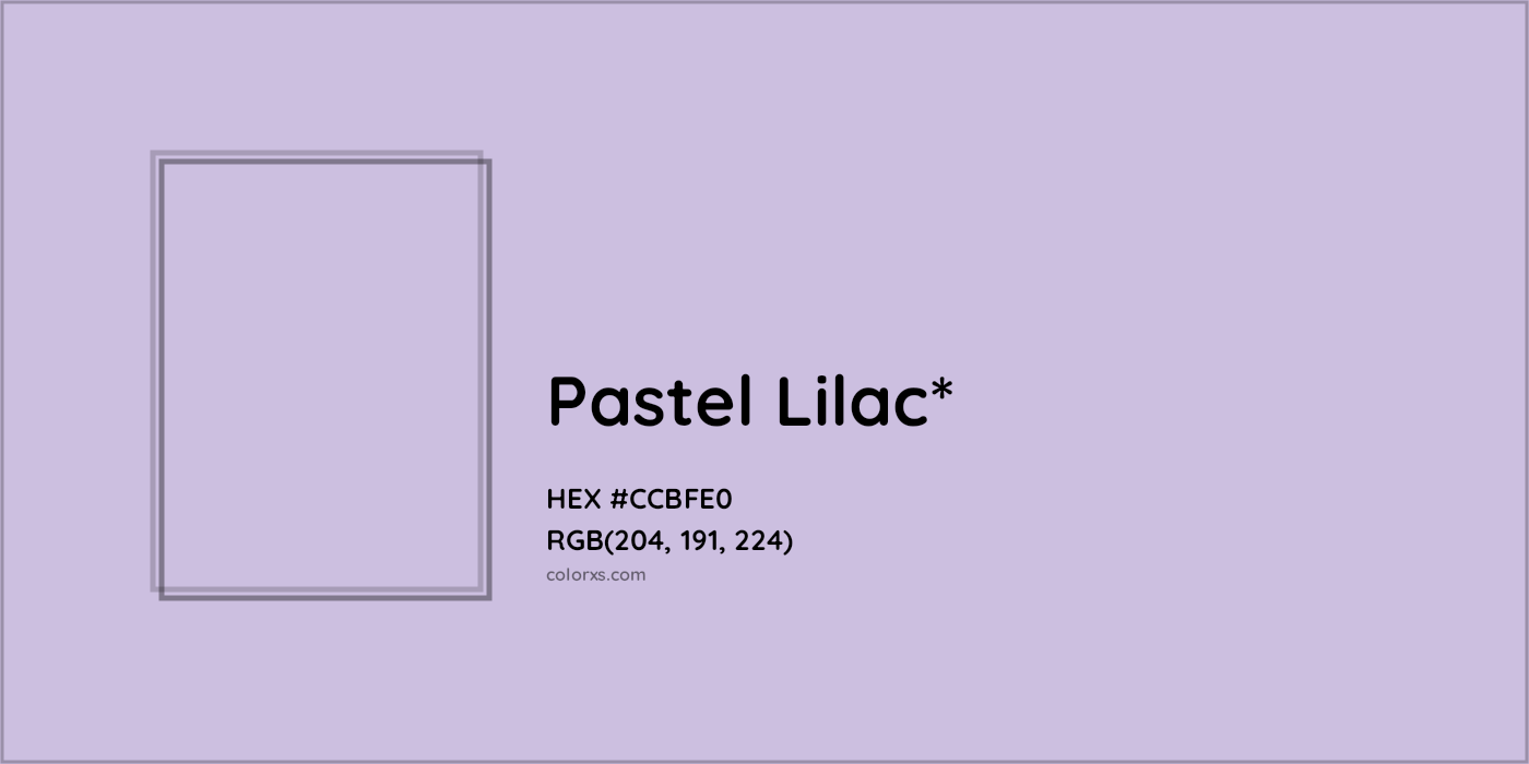 HEX #CCBFE0 Color Name, Color Code, Palettes, Similar Paints, Images