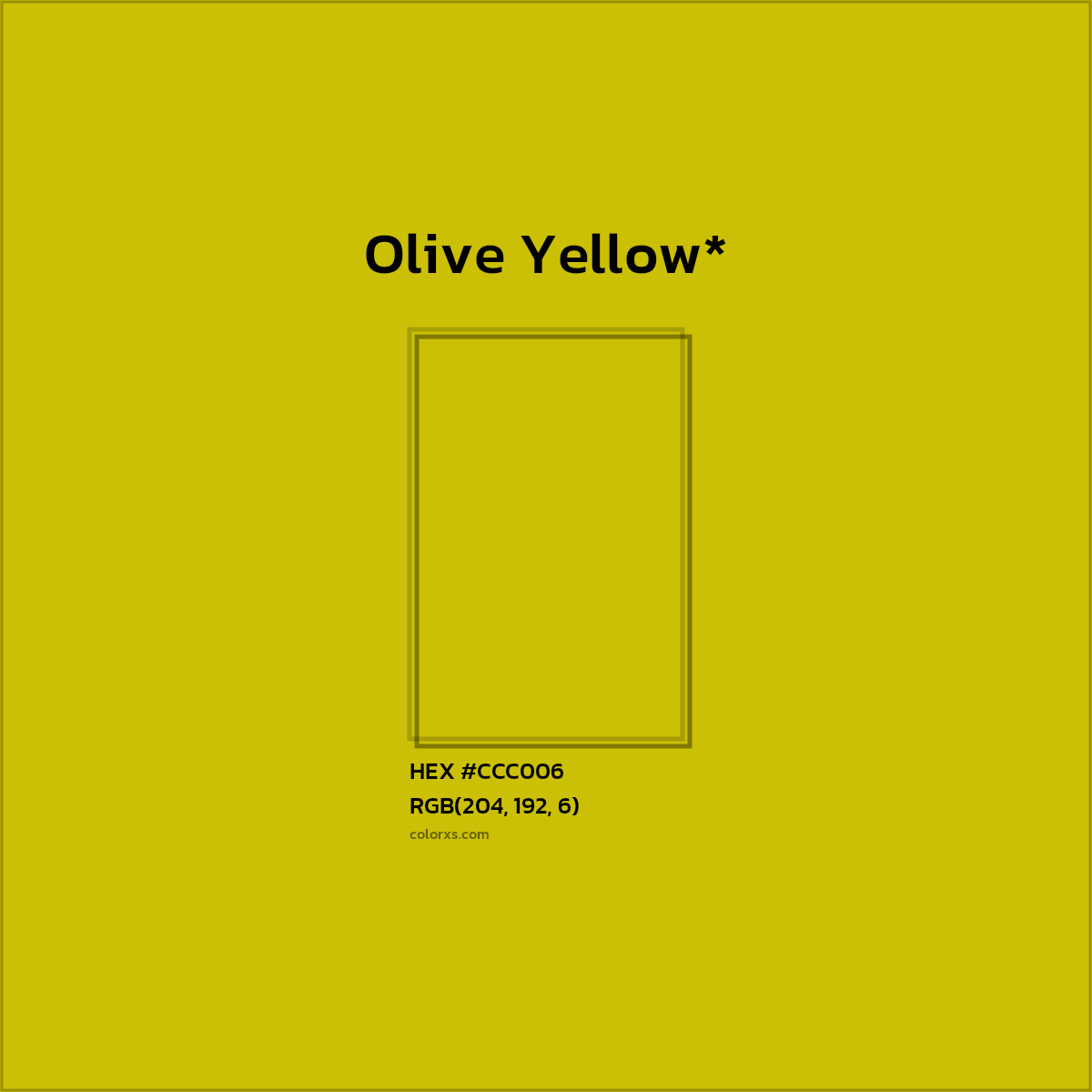 HEX #CCC006 Color Name, Color Code, Palettes, Similar Paints, Images