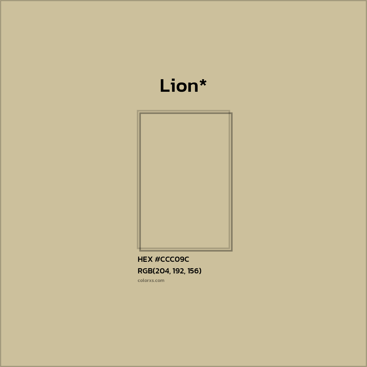 HEX #CCC09C Color Name, Color Code, Palettes, Similar Paints, Images