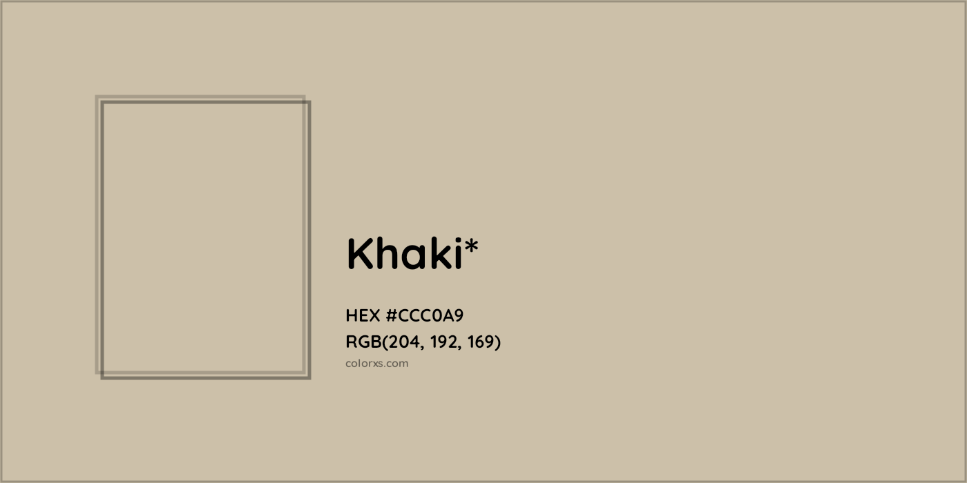 HEX #CCC0A9 Color Name, Color Code, Palettes, Similar Paints, Images