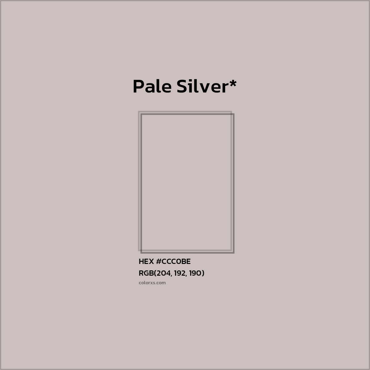 HEX #CCC0BE Color Name, Color Code, Palettes, Similar Paints, Images
