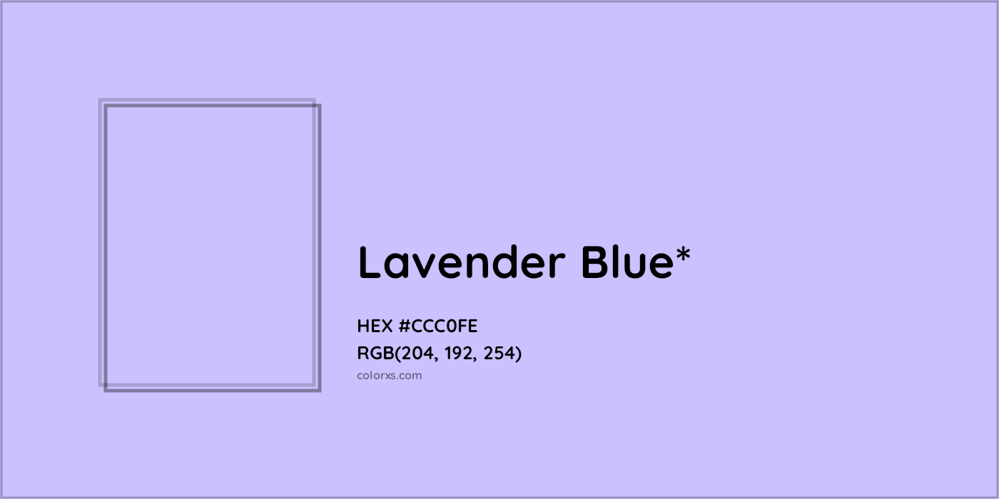 HEX #CCC0FE Color Name, Color Code, Palettes, Similar Paints, Images