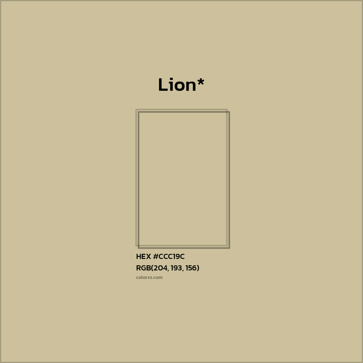 HEX #CCC19C Color Name, Color Code, Palettes, Similar Paints, Images