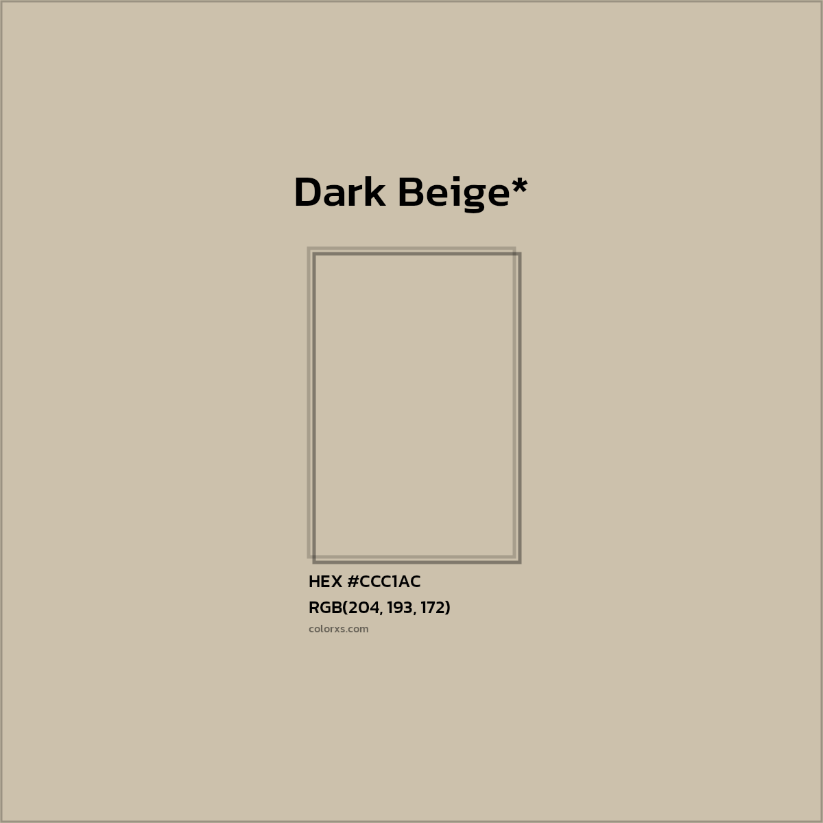 HEX #CCC1AC Color Name, Color Code, Palettes, Similar Paints, Images