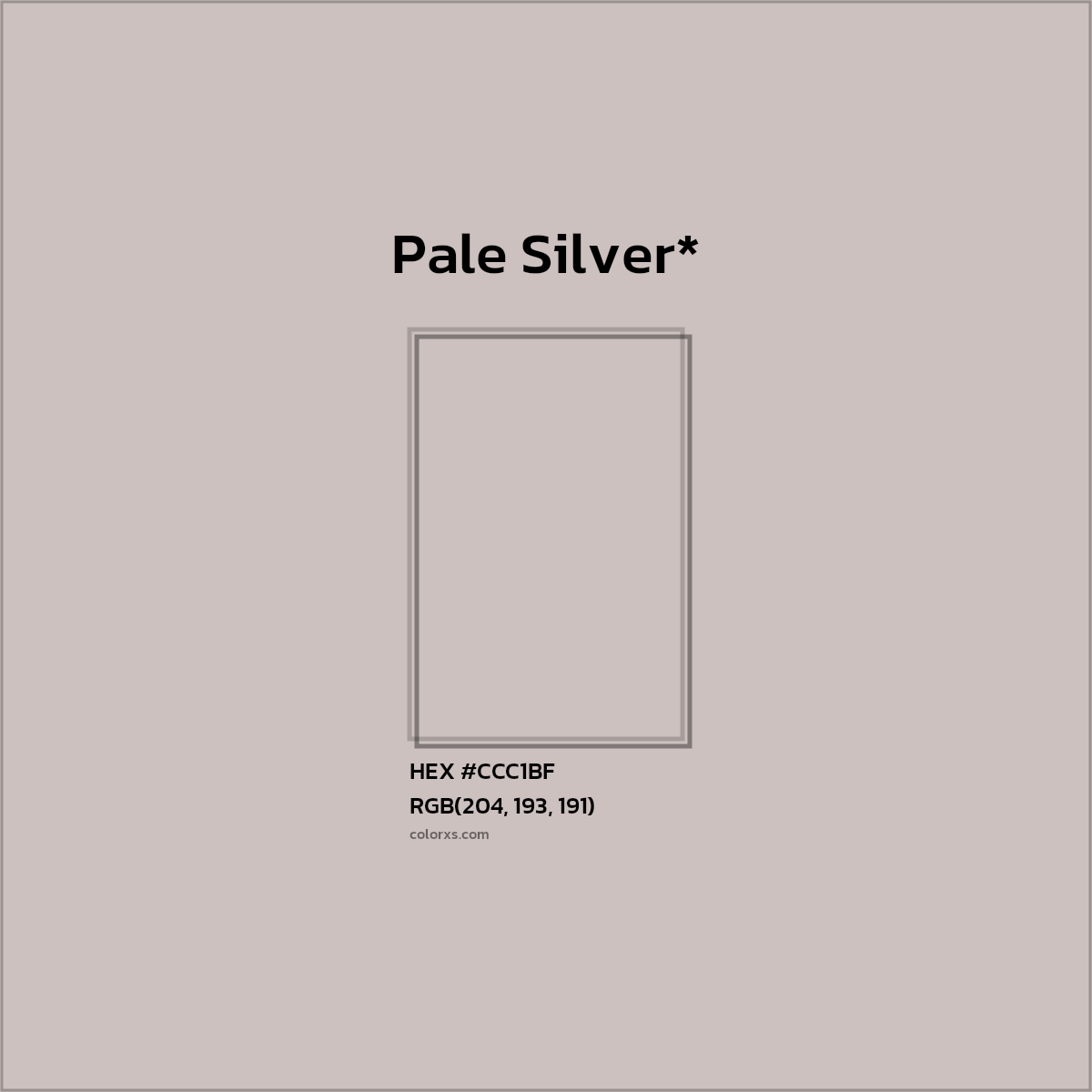 HEX #CCC1BF Color Name, Color Code, Palettes, Similar Paints, Images