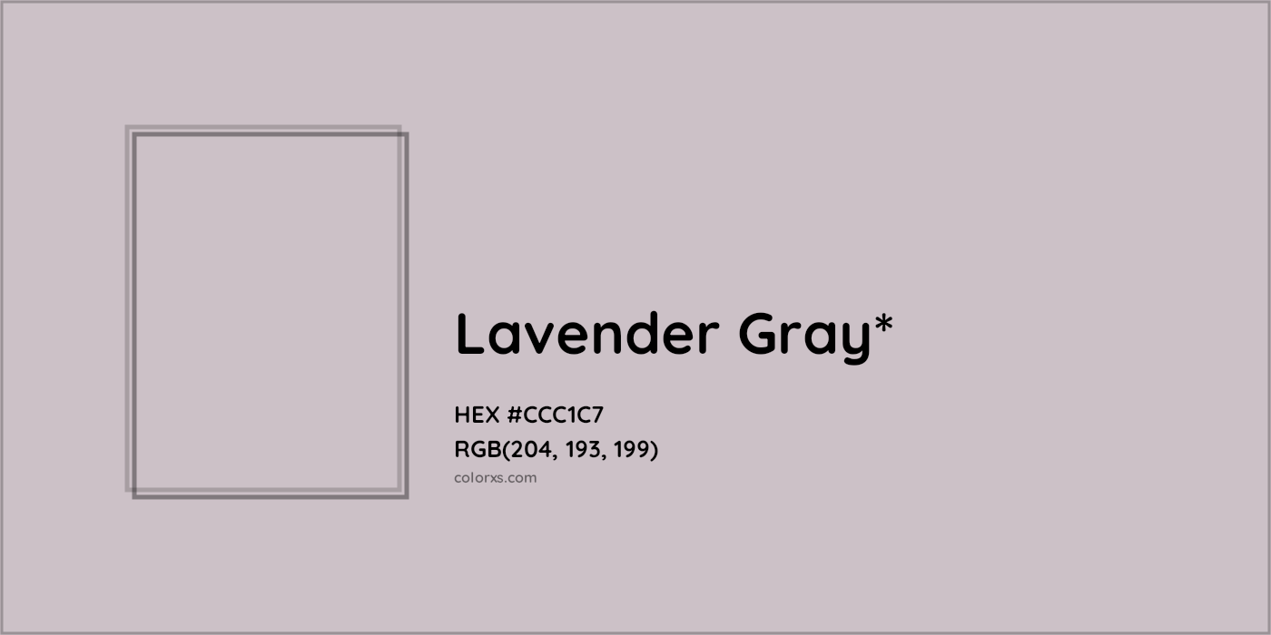 HEX #CCC1C7 Color Name, Color Code, Palettes, Similar Paints, Images