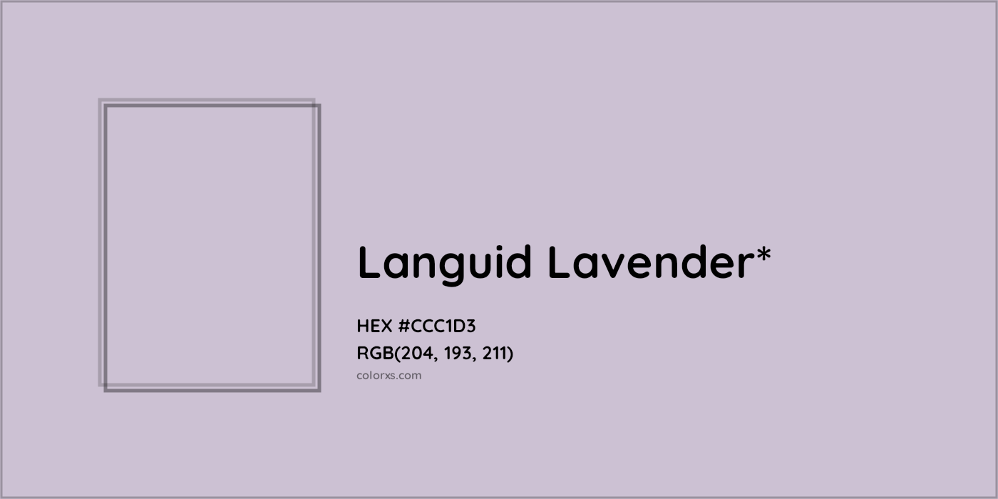 HEX #CCC1D3 Color Name, Color Code, Palettes, Similar Paints, Images