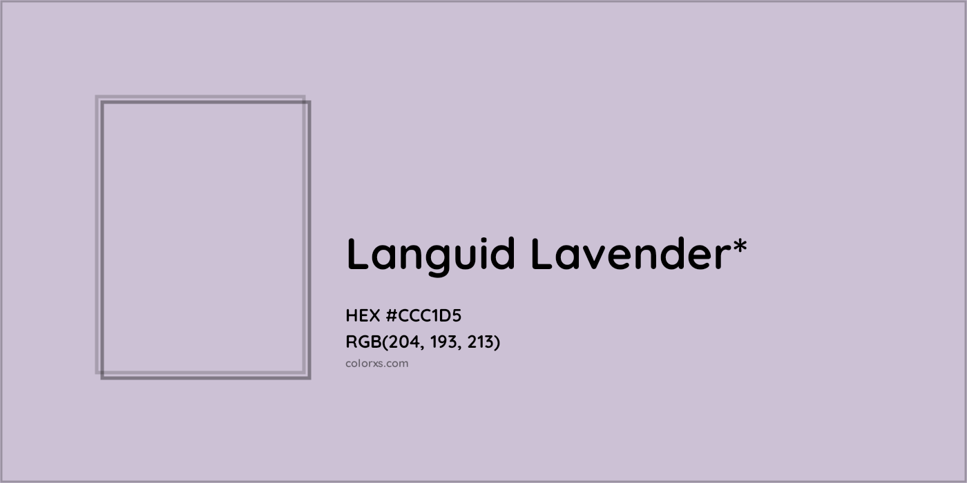 HEX #CCC1D5 Color Name, Color Code, Palettes, Similar Paints, Images