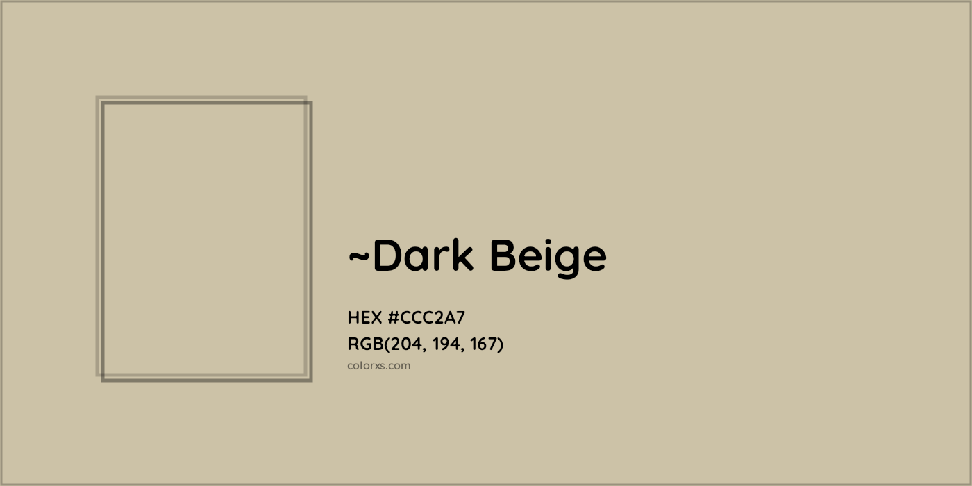 HEX #CCC2A7 Color Name, Color Code, Palettes, Similar Paints, Images