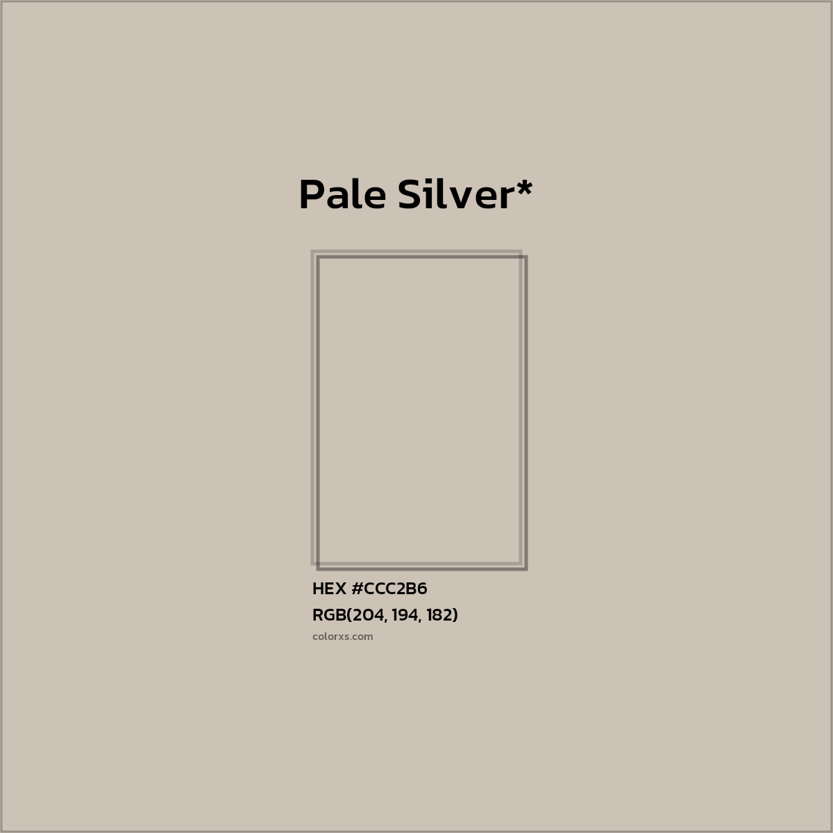 HEX #CCC2B6 Color Name, Color Code, Palettes, Similar Paints, Images