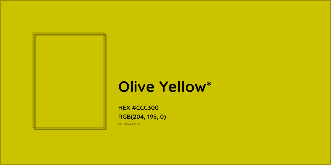 HEX #CCC300 Color Name, Color Code, Palettes, Similar Paints, Images