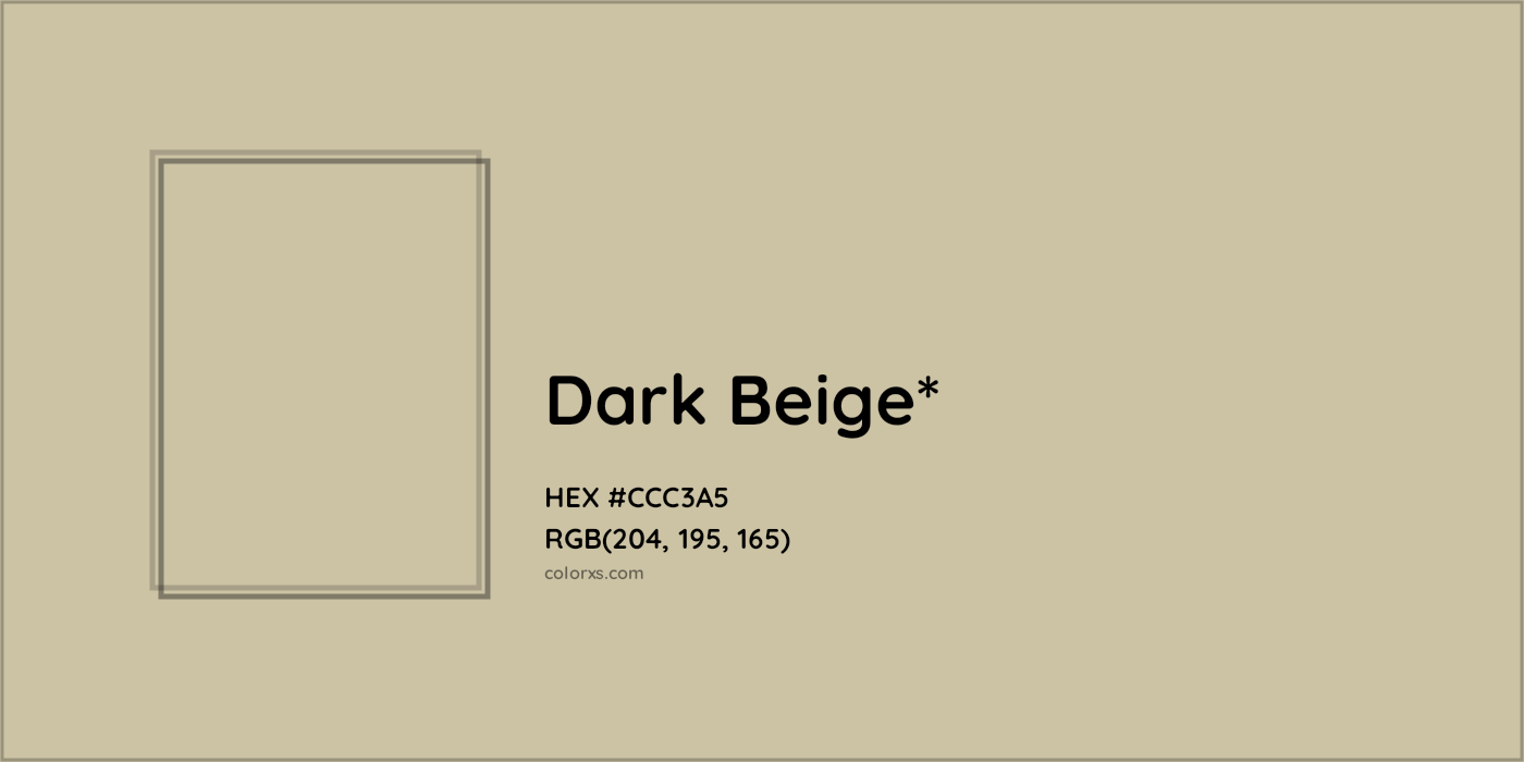 HEX #CCC3A5 Color Name, Color Code, Palettes, Similar Paints, Images