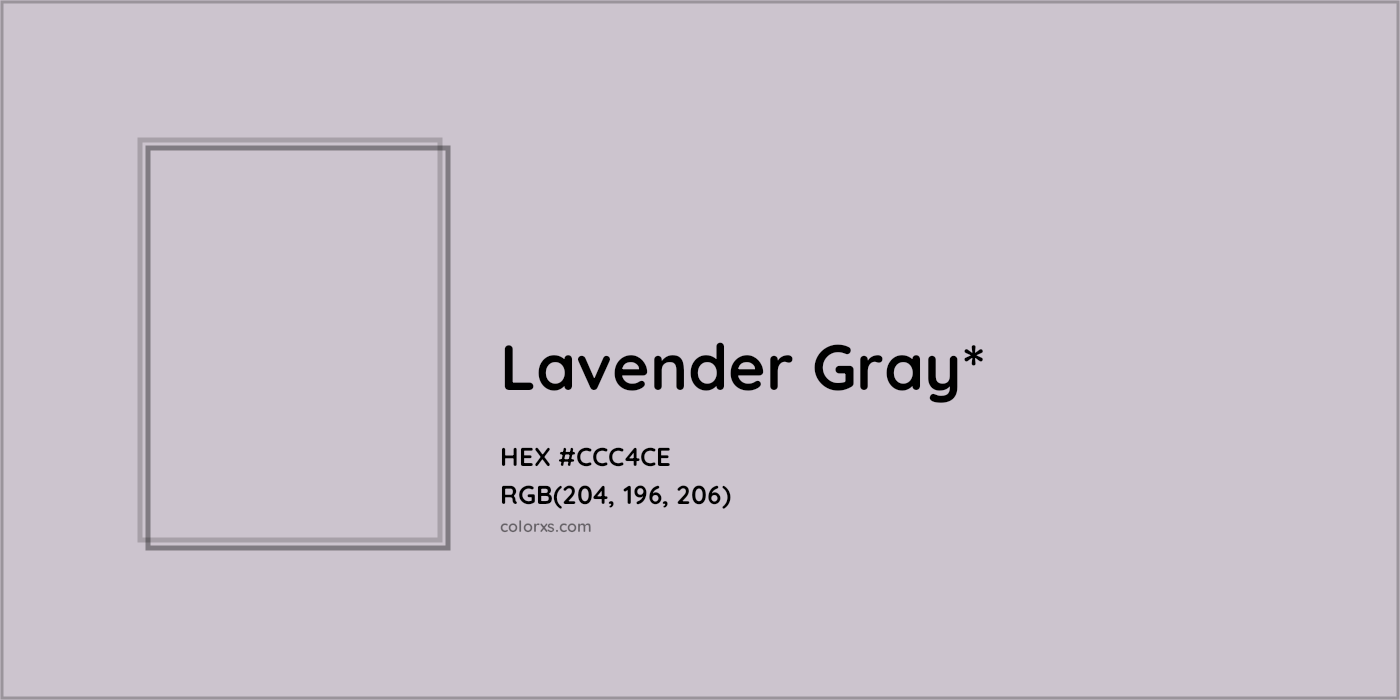 HEX #CCC4CE Color Name, Color Code, Palettes, Similar Paints, Images