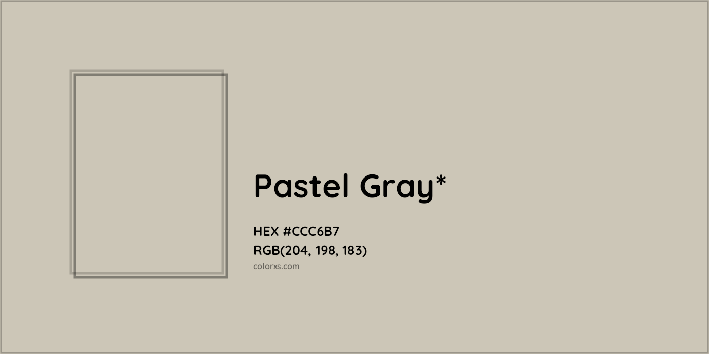 HEX #CCC6B7 Color Name, Color Code, Palettes, Similar Paints, Images